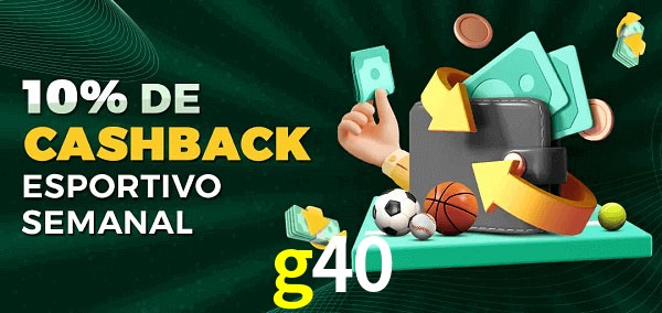 10% de bônus de cashback na g40